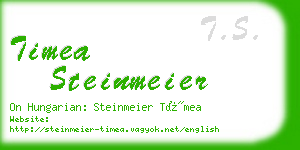 timea steinmeier business card